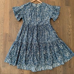 NWT Ulla Johnson Rosemarie in Blue Batik Print Cotton Size 2
